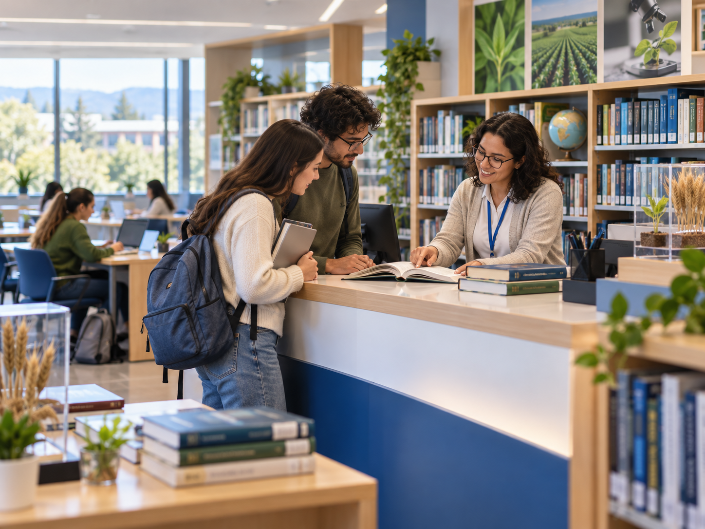 Atención y orientación a usuarios en una biblioteca académica